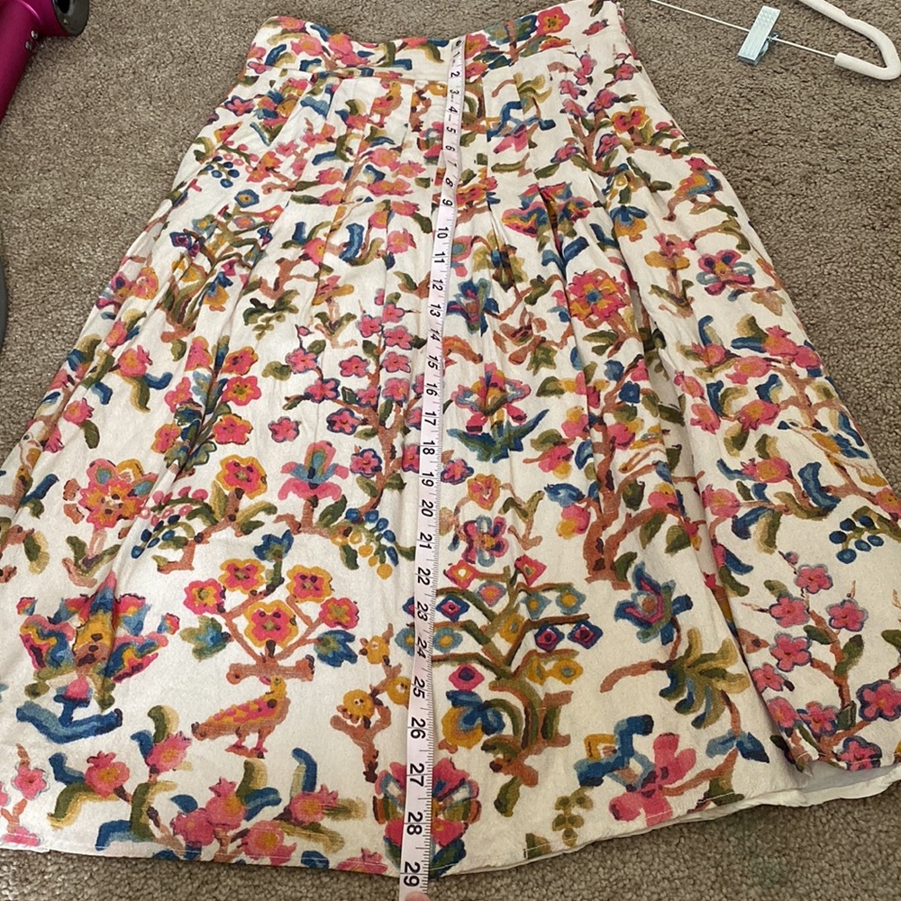 Sezane Floral Midi Skirt - Multicolor - Picture 5 of 12